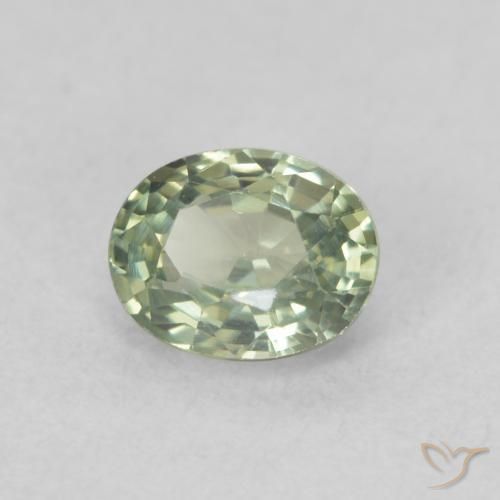 0.54ct Natural Forest Green Sapphire, Oval, VS