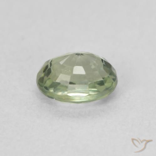 Sapphire Gemstone in 5 x 4 mm (calibrated) Size for Sale, Sapphire Stone in Forest Green Color