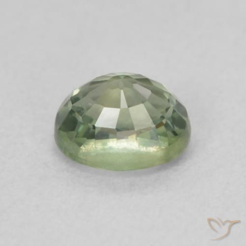 Sapphire Gemstone in 5.2 x 4.2 mm Size for Sale, Sapphire Stone in Light Green Color