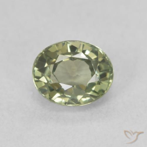 0.67ct Natural Warm Forest Green Sapphire, Oval, VVS