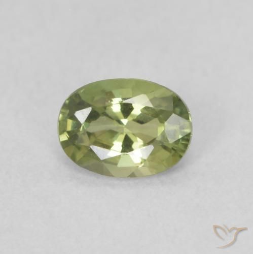 0.37ct Natural Olive Green Sapphire, Oval, VVS