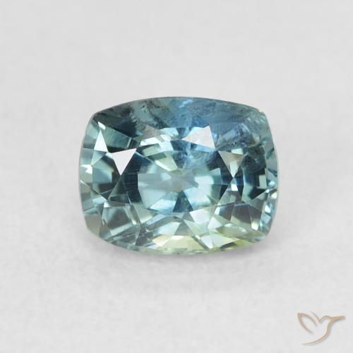 0.81ct Natural Teal Sapphire, Cushion, VS