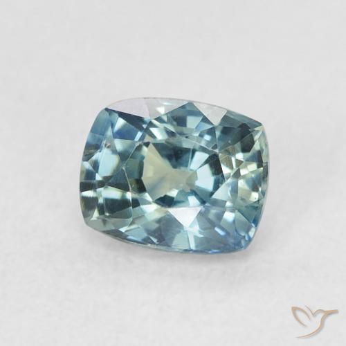 0.72 ct Blue Sapphire Stone, Natural Sapphire in Cushion-Cut Shape for Sale