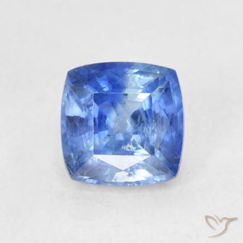 0.86ct Natural Light Navy Blue Sapphire, Cushion, VS-SI