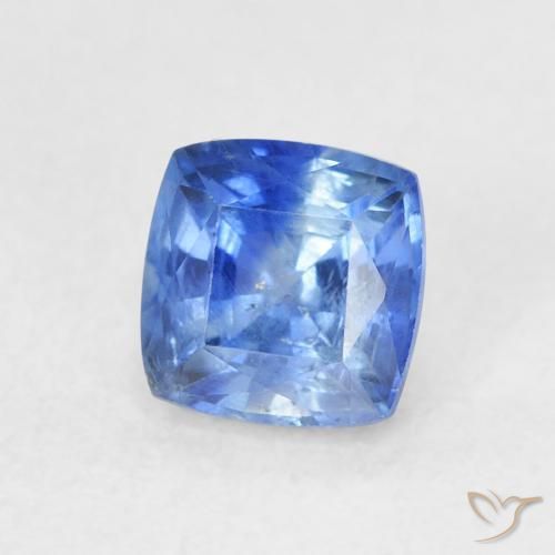 0.86 ct Blue Sapphire Stone, Natural Sapphire in Cushion-Cut Shape for Sale