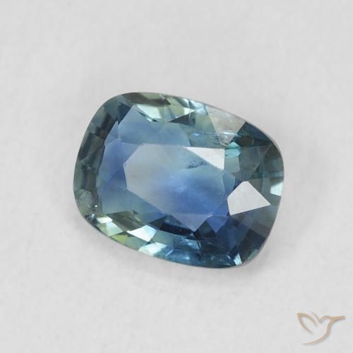 0.72 ct Blue Sapphire Stone, Natural Sapphire in Cushion-Cut Shape for Sale