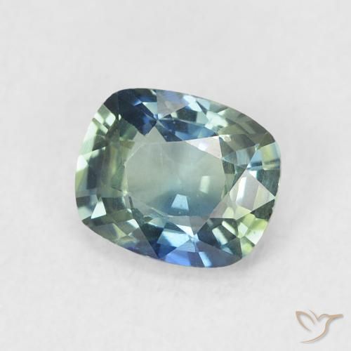 0.84 ct Blue Sapphire Stone, Natural Sapphire in Cushion-Cut Shape for Sale