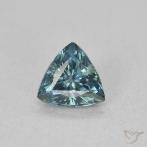 0.54ct Natural Teal Sapphire, Trillion, VVS