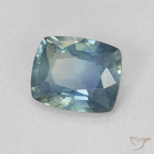 0.92 ct Blue Sapphire Stone, Natural Sapphire in Cushion-Cut Shape for Sale
