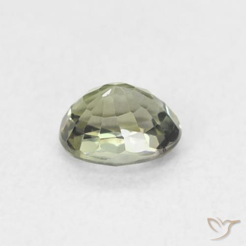Sapphire Gemstone in 5 x 4 mm (calibrated) Size for Sale, Sapphire Stone in Light Green Color