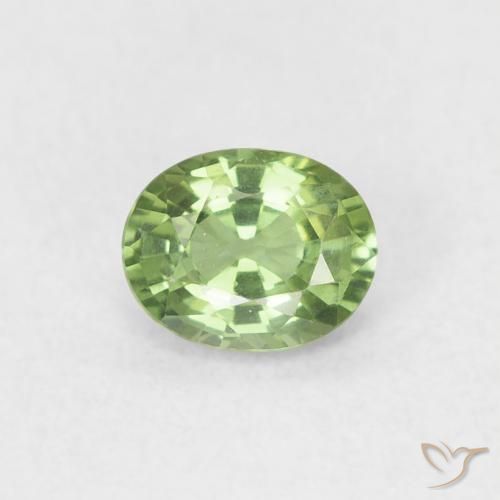 0.48ct Natural Medium Green Sapphire, Oval, VVS
