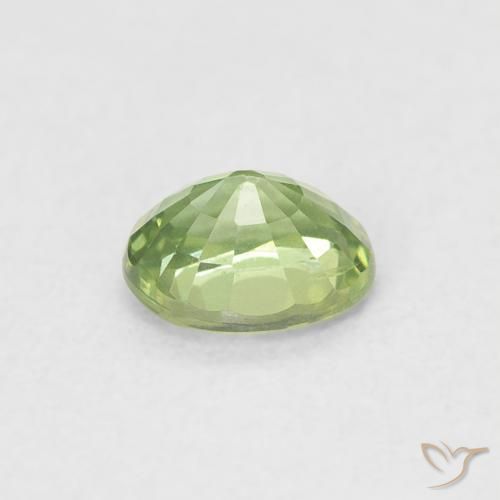 Sapphire Gemstone in 5 x 4 mm (calibrated) Size for Sale, Sapphire Stone in Medium Green Color