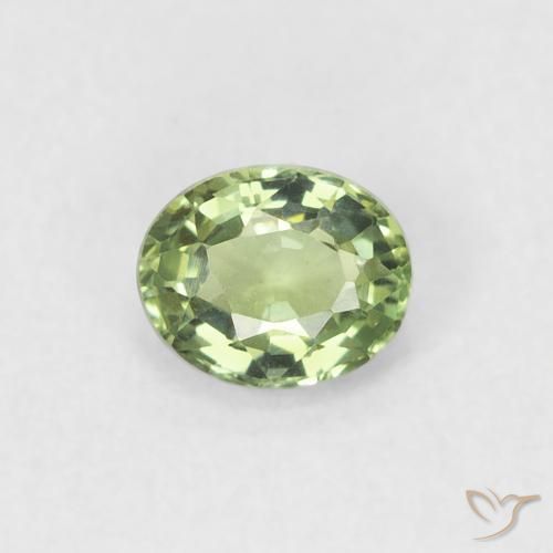 0.45ct Natural Medium Green Sapphire, Oval, VVS