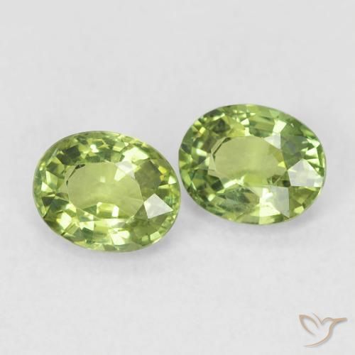 0.80ctw Natural Light Forest Green Sapphire, Oval, VS