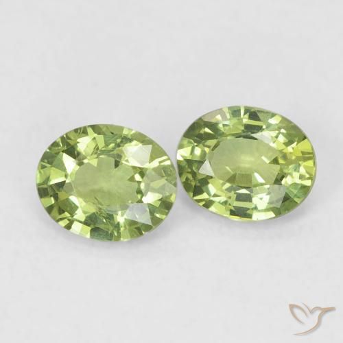 0.75ctw Natural Light Forest Green Sapphire, Oval, VS