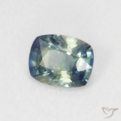 0.59 ct Blue Sapphire Stone, Natural Sapphire in Cushion-Cut Shape for Sale