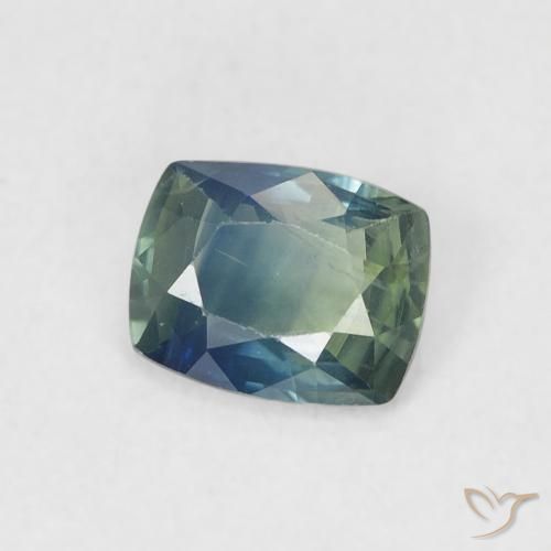 0.55 ct Blue Sapphire Stone, Natural Sapphire in Cushion-Cut Shape for Sale