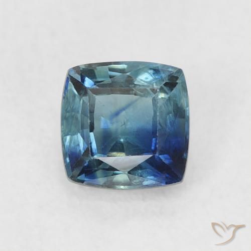 0.54ct Natural Deep Navy Blue Sapphire, Cushion, VS