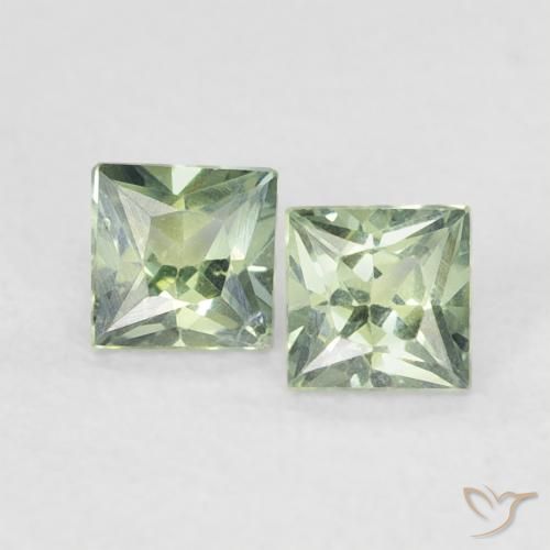 0.39ctw Natural Light Forest Green Sapphire, Square, VS