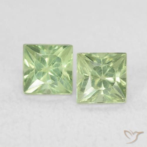0.49ctw Natural Light Forest Green Sapphire, Square, VS