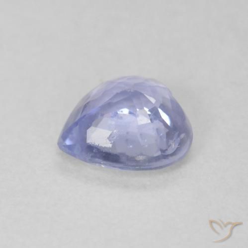 Sapphire Gemstone in 5.3 x 5.2 mm Size for Sale, Sapphire Stone in Light Purplish Blue Color