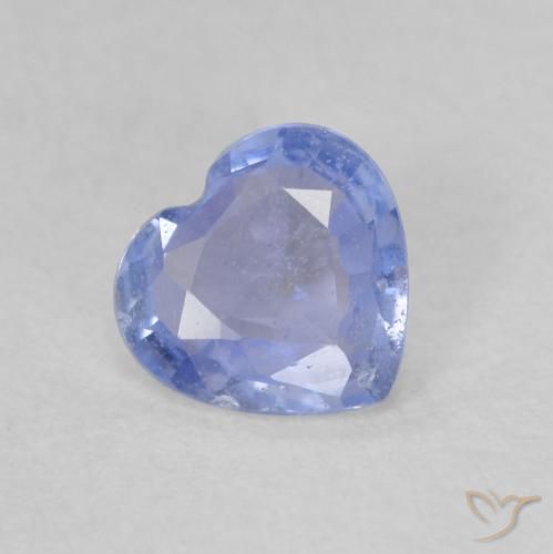 0.51ct Natural Purplish Blue Sapphire, Heart, VS
