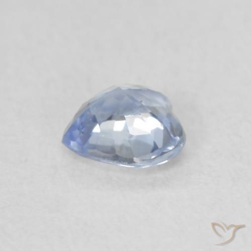 Sapphire Gemstone in 4.7 x 4.6 mm Size for Sale, Sapphire Stone in Pastel Blue Color