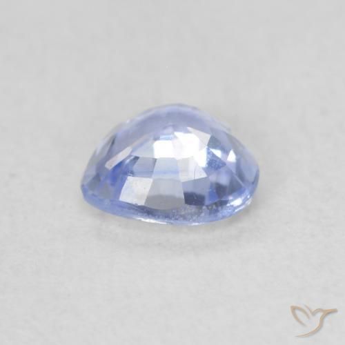 Sapphire Gemstone in 4.9 x 4.8 mm Size for Sale, Sapphire Stone in Pastel Blue Color