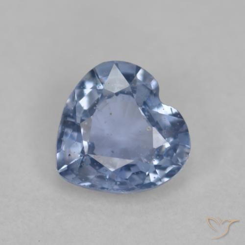 0.50ct Natural Blue Sapphire, Heart, VS