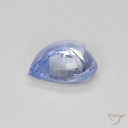 Sapphire Gemstone in 5.4 x 5.2 mm Size for Sale, Sapphire Stone in Pastel Blue Color