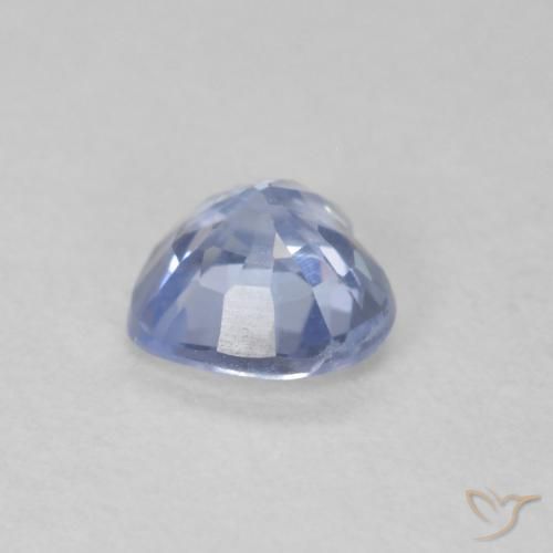 Sapphire Gemstone in 5.1 x 4.6 mm Size for Sale, Sapphire Stone in Pastel Blue Color