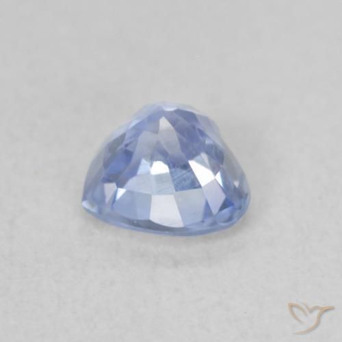 Sapphire Gemstone in 4.8 x 4.5 mm Size for Sale, Sapphire Stone in Pastel Blue Color