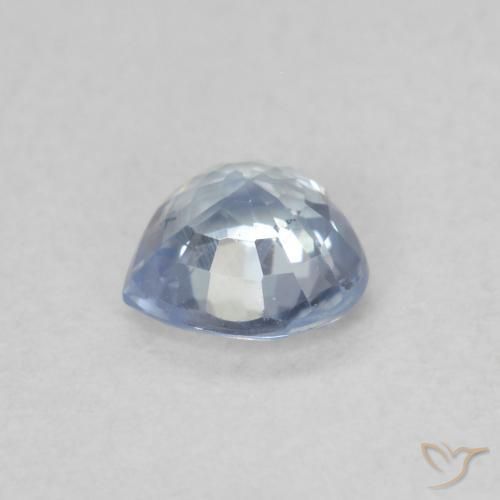Sapphire Gemstone in 4.7 x 4.6 mm Size for Sale, Sapphire Stone in Bluish White Color