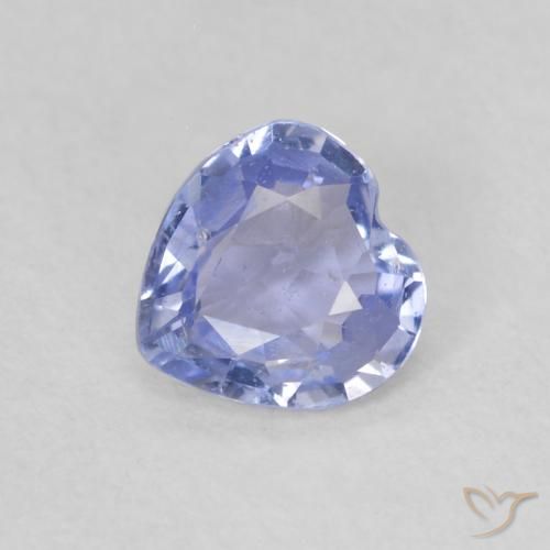 0.45ct Natural Light Blue Sapphire, Heart, VS