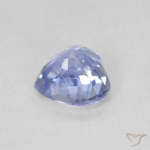 Sapphire Gemstone in 4.8 x 4.6 mm Size for Sale, Sapphire Stone in Light Blue Color