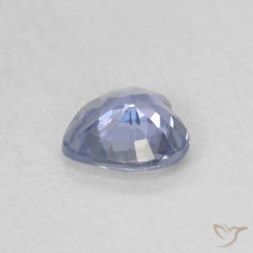 Sapphire Gemstone in 4.9 x 4.7 mm Size for Sale, Sapphire Stone in Light Purplish Blue Color
