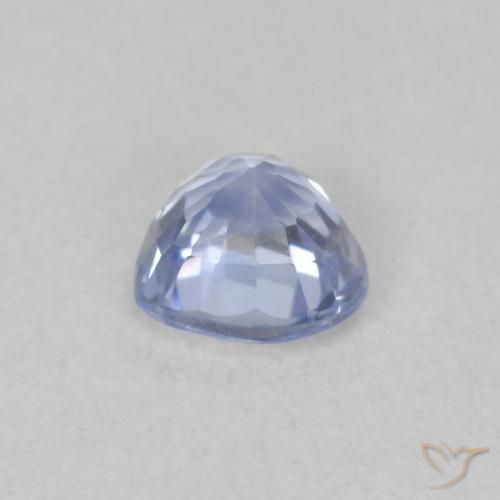Sapphire Gemstone in 4.7 x 4.5 mm Size for Sale, Sapphire Stone in Pastel Blue Color