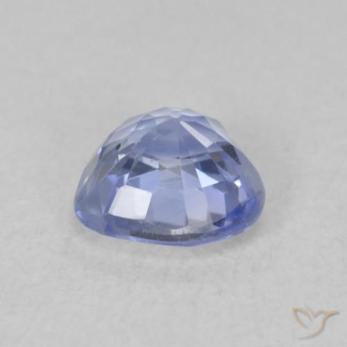Sapphire Gemstone in 5.4 x 5.3 mm Size for Sale, Sapphire Stone in Pastel Blue Color