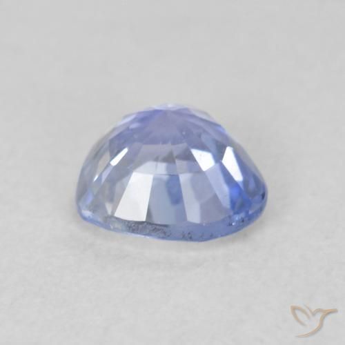 Sapphire Gemstone in 5.5 x 5.2 mm Size for Sale, Sapphire Stone in Light Purplish Blue Color