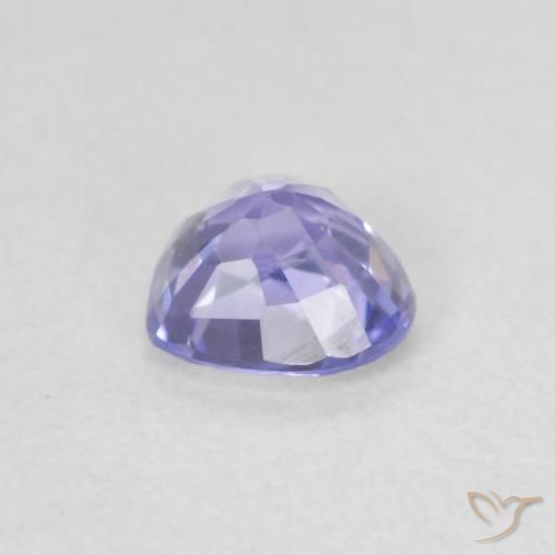 Sapphire Gemstone in 4.9 x 4.7 mm Size for Sale, Sapphire Stone in Light Purplish Blue Color