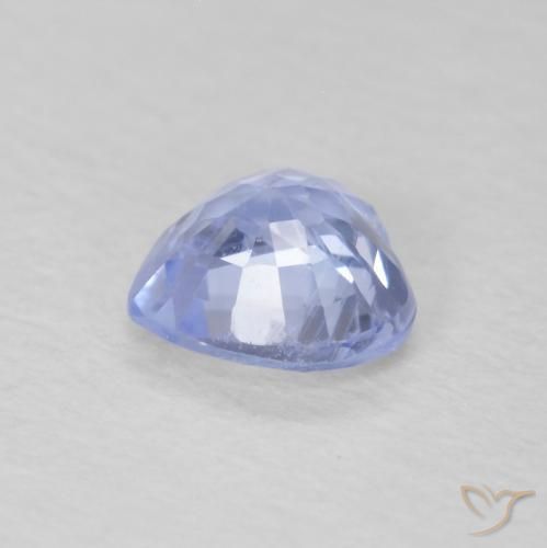 Sapphire Gemstone in 5.2 x 5.1 mm Size for Sale, Sapphire Stone in Pastel Blue Color