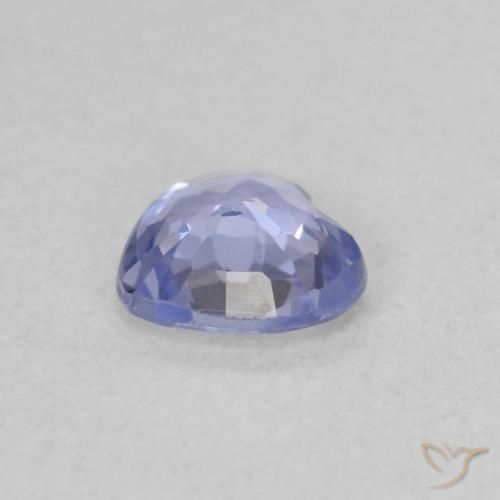 Sapphire Gemstone in 5 x 4.8 mm Size for Sale, Sapphire Stone in Light Purplish Blue Color