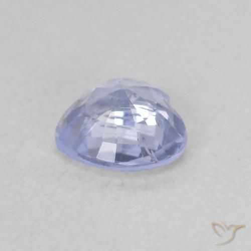 Sapphire Gemstone in 5.2 x 5 mm Size for Sale, Sapphire Stone in Light Purplish Blue Color