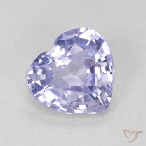 0.83ct Natural Light Blue Sapphire, Heart, VS