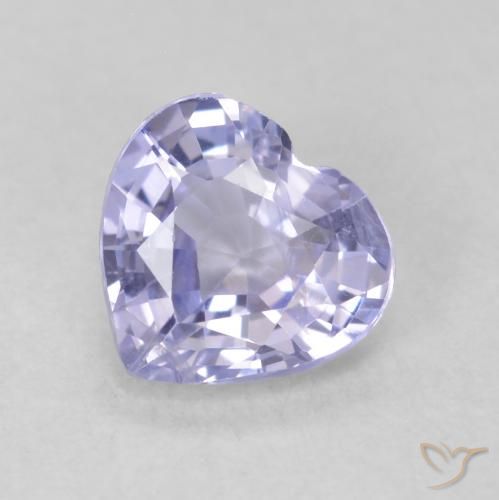 0.83 ct Blue Sapphire Stone, Natural Sapphire in Heart Facet Shape for Sale