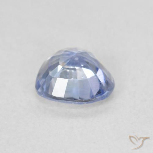 Sapphire Gemstone in 5.2 x 4.9 mm Size for Sale, Sapphire Stone in Pastel Blue Color