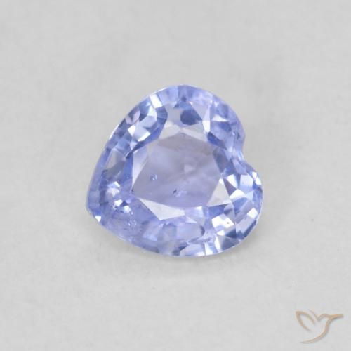 0.45ct Natural Light Blue Sapphire, Heart, VS