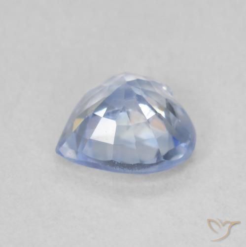 Sapphire Gemstone in 5.5 x 5.4 mm Size for Sale, Sapphire Stone in Pastel Blue Color