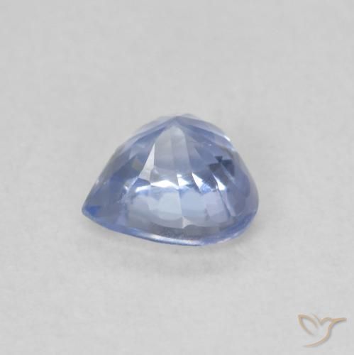 Sapphire Gemstone in 4.7 x 4.7 mm Size for Sale, Sapphire Stone in Light Purplish Blue Color