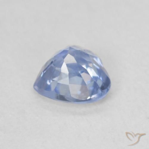 Sapphire Gemstone in 4.7 x 4.6 mm Size for Sale, Sapphire Stone in Pastel Blue Color
